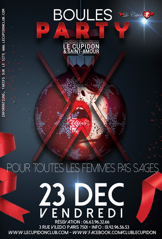 Boules Party de Noël Club Libertin Le Cupidon